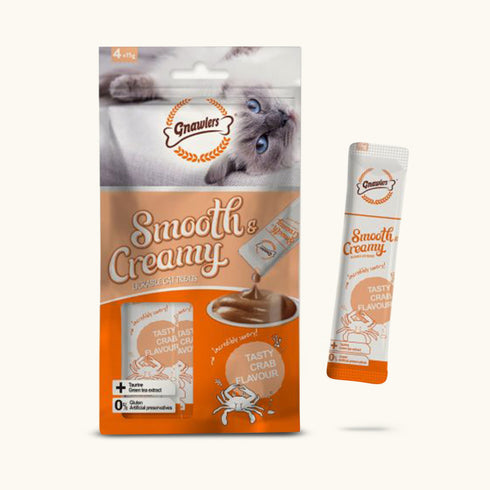 Gnawlers Creamy Treat Tasty Crab Cat Treat